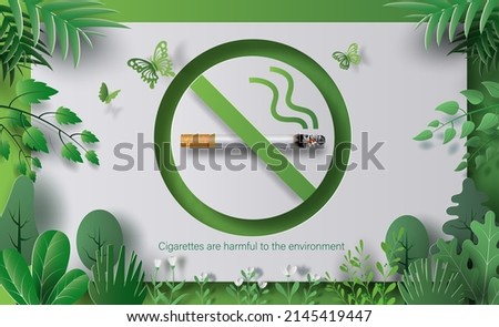 Similar – Image, Stock Photo No smoking sign Healthy