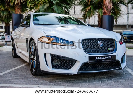 DUBAI - NOVEMBER 26: New cars presentation at yearly automotive-show \