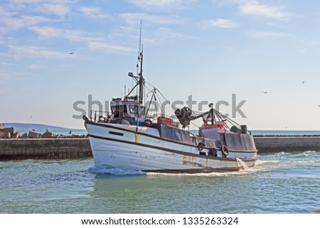 Similar – Image, Stock Photo Quay wall, harbour entrance