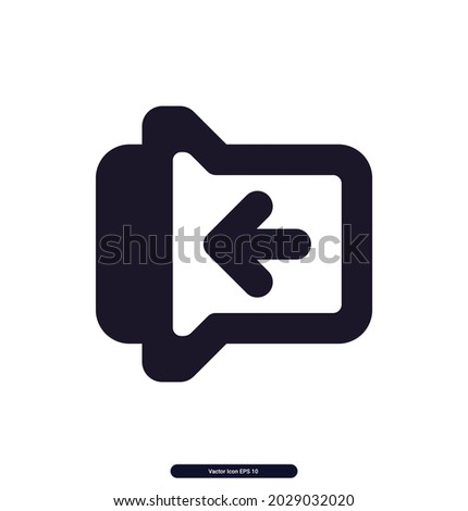 toggle_left_slide icon. Mobile Sign and symbol Vector icons. Simple set of outline symbols, graphic design elements. eps10