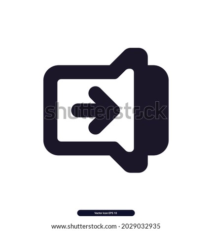 toggle_right_slide icon. Mobile Sign and symbol Vector icons. Simple set of outline symbols, graphic design elements. eps10