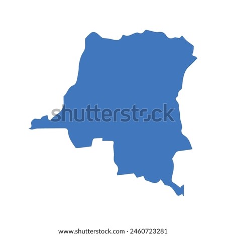 map of Congo. Illustration vector graphic of map of Congo.