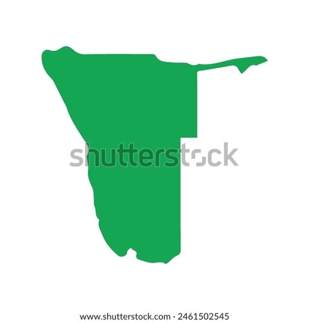 map of Namibia colored icon. Illustration vector graphic of map of Namibia.