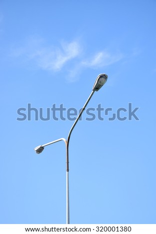 Blue sky and Lamp post