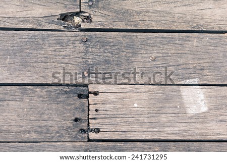 old and dry broken wood floor texture