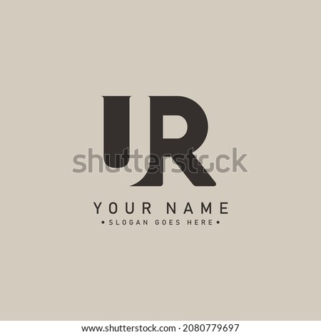 Initial Letter UR Logo - Minimal Business Logo