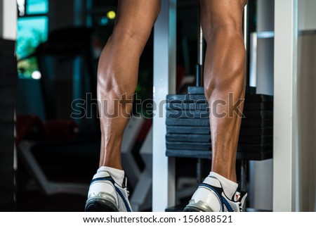 Muscular Man Calves
