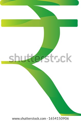 Rupee India   currency  symbol  icon striped vector illustration  on a white background