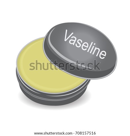 Vaseline vector illustration on a white background