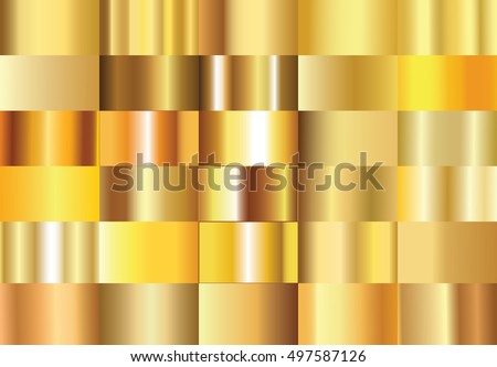 Gold background texture vector icon seamless pattern. Light, realistic, elegant, shiny, metallic and golden gradient illustration. Mesh vector. Design for frame, ribbon, coin, abstract
