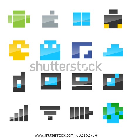 Pixel User Interface Icon Set