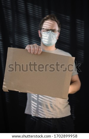 Similar – Image, Stock Photo Without me! Protest