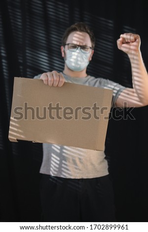 Similar – Image, Stock Photo Without me! Protest