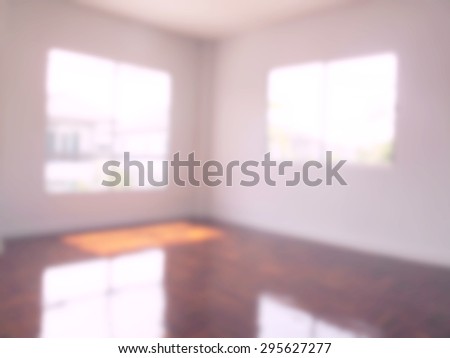 Abstract blur empty room  background - vintage filter