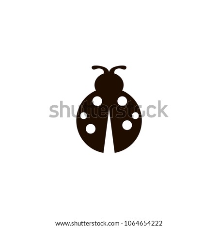 ladybug icon. flat design