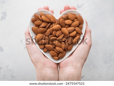 Similar – Image, Stock Photo nuts and almonds on yellow background