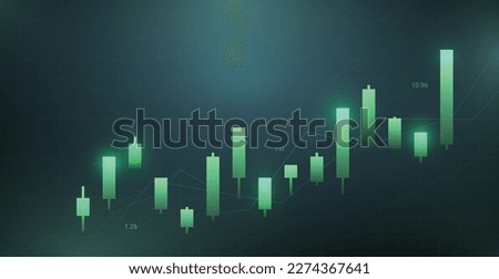 Colorful Stock Market Trading Background. Wallpaper. Finance Banner. Graph. Vector Illustration