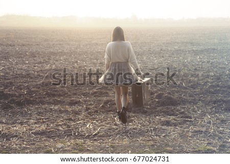 Similar – Image, Stock Photo Here we go towards summer