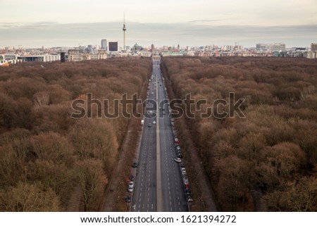 Similar – Image, Stock Photo Straße des 17. Juni to the west