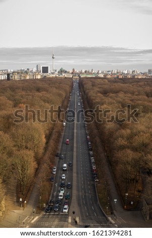 Similar – Image, Stock Photo Straße des 17. Juni to the west