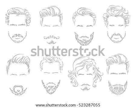 Male Hair Drawing | Free download on ClipArtMag