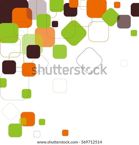 Design Template -  Abstract Rounded Squares Background