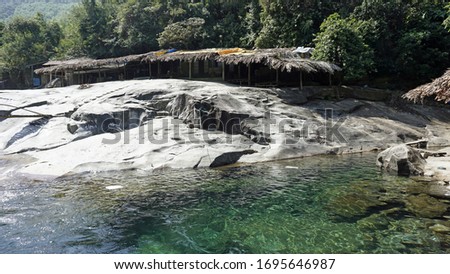 beautiful bo ghe waterfall in bach ma national park Imagine de stoc © 