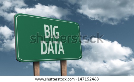 Creative sign with the text - Big Data