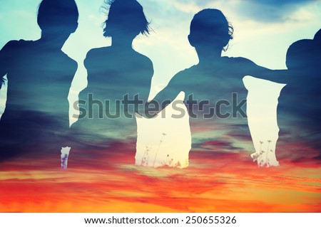 Similar – Image, Stock Photo Shadow play with angel & leaves