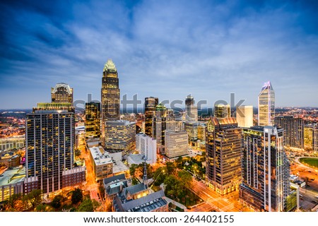 Charlotte, North Carolina, USA Skyline.