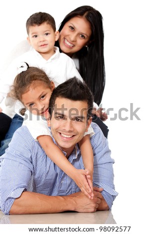 Similar – Image, Stock Photo Latin boy with Down syndrome cooking salad together