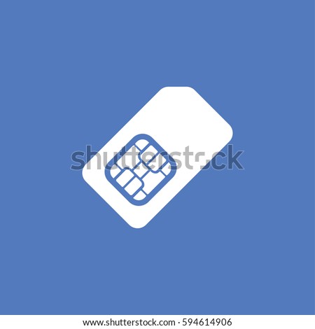 Sim card icon illustration isolated vector sign symbol