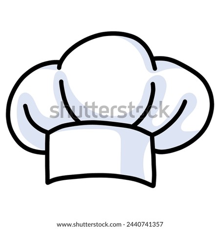 Chef Hat Vector Illustration Doodle Drawing Art Icon