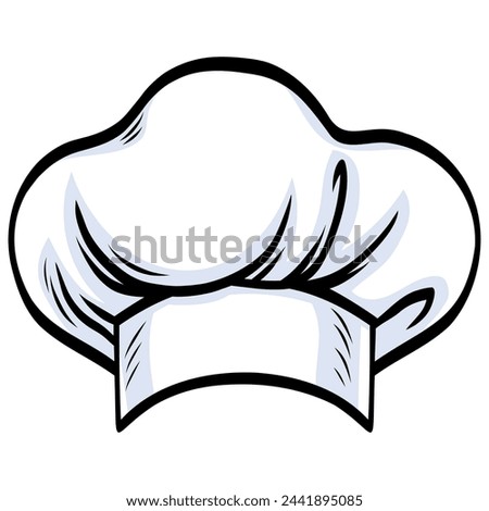 Chef Hat Cap Vector Illustration Doodle Drawing Art Icon