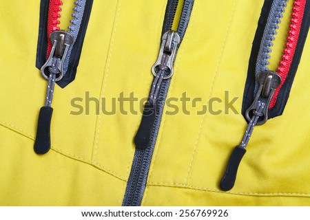 yellow windbreaker rain proof  jacket full zip