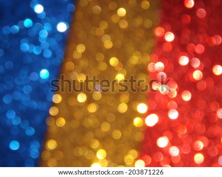 Blue Yellow and Red Bokeh Background Pattern