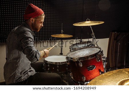 Similar – Image, Stock Photo Before the concert Joy