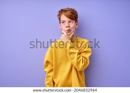 Similar – Image, Stock Photo Little caucasian boy making inhalation with nebulizer at home. Child holds a mask vapor inhaler. Treatment of asthma. Concept of inhalation therapy apparatus.
