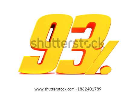 93 Percent off 3d Sign on White Background, Special Offer 93% Discount Tag, Sale Up to 93 Percent Off,big offer, Sale, Special Offer Label, Sticker, Tag, Banner, Advertising, offer Icon