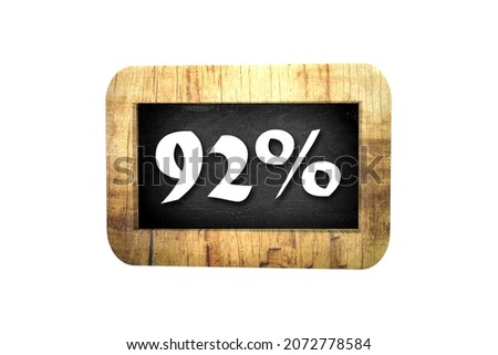 92 Percent off 3d Sign on White Background, Special Offer 92% Discount Tag, Sale Up to 92 Percent Off,big offer, Sale, Special Offer Label, Sticker, Tag, Banner, Advertising, offer Icon
