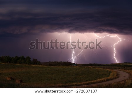 Countryside Lightning Storm