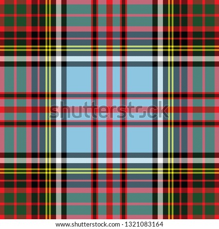 Anderson's ancient tartan. Element for the seamless construction of a pattern for a traditional Scottish tartan of Anderson's clan, seamless pattern for fabric, kilts, skirts, plaids 