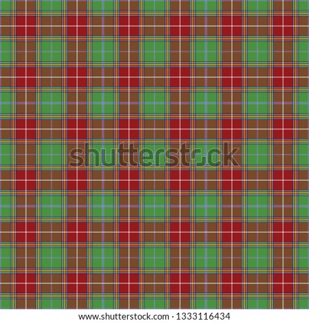 Baxter's tartan. Seamless pattern of a traditional Scottish tartan of Baxter's clan for fabric, kilts, skirts, plaids. Frequent, small weaving.