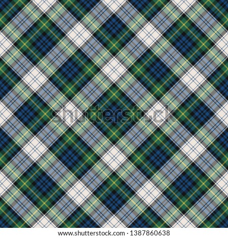 Gordon Dress Ancient Tartan. Tartan imitation for prints on fabric and clothing, interior decoration, Scottish-style websites. Seamless pattern. Diagonal cell.