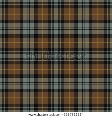 Gordon Weathered Tartan. Seamless pattern for fabric, kilts, skirts, plaids