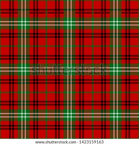 The Traditional Modern Tartan of the Scottish Clan Morrison. Seamless pattern for fabric, kilts, skirts, plaids