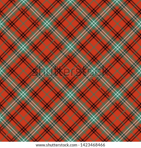 The Traditional Ancient Tartan of the Scottish Clan Morrison. Seamless pattern for fabric, kilts, skirts, plaids. Diagonal cell