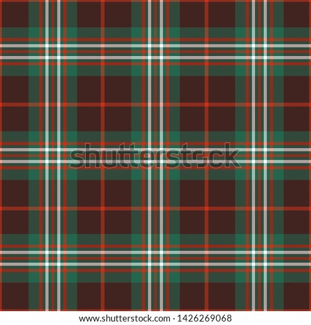 The Traditional Ancient Tartan of the Scottish Clan Scott Brown. Seamless pattern for fabric, kilts, skirts, plaids