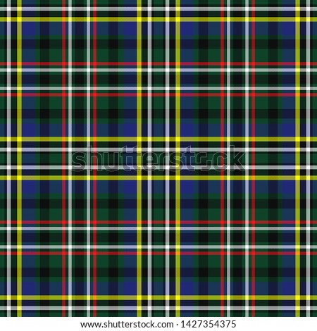 The Traditional Modern Tartan of the Scottish Clan Scott Brown. Seamless pattern for fabric, kilts, skirts, plaids