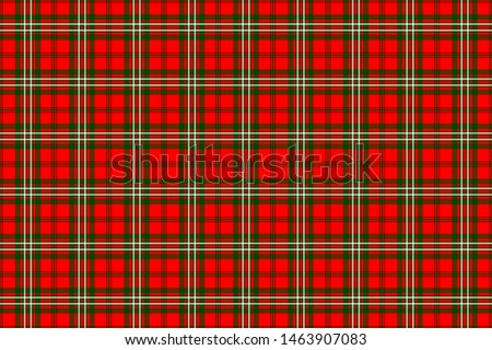 The Traditional Modern Tartan of the Scottish Clan Scott. Seamless rectangle pattern for fabric, kilts, skirts, plaids